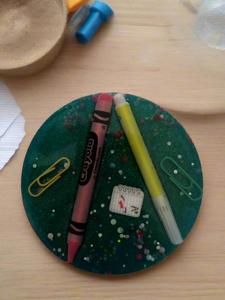 Thank You Personalised Handmade Teacher Drink Coasters