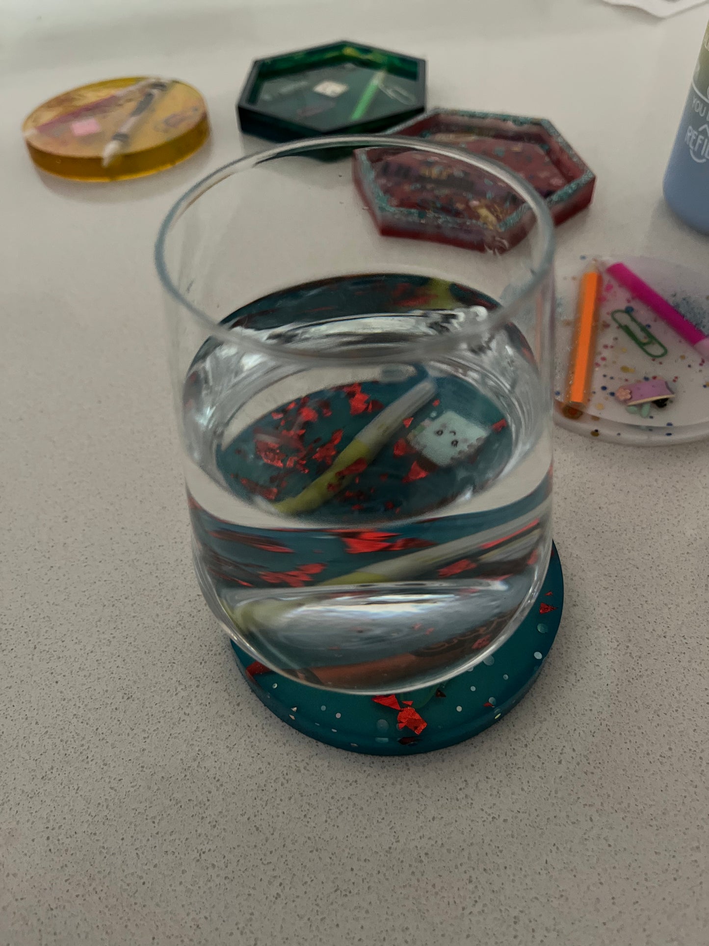 Thank You Personalised Handmade Teacher Drink Coasters