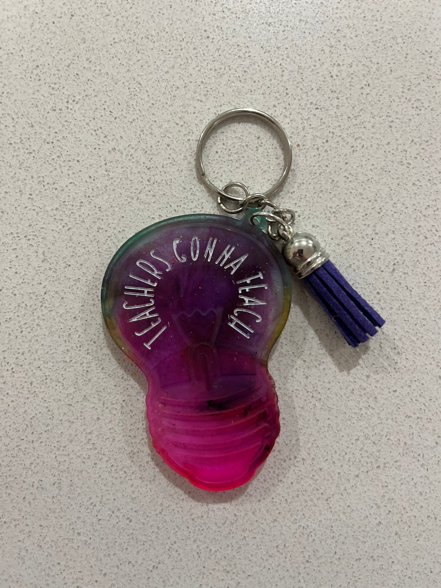 Personalised Handmade Teacher Thank You key rings