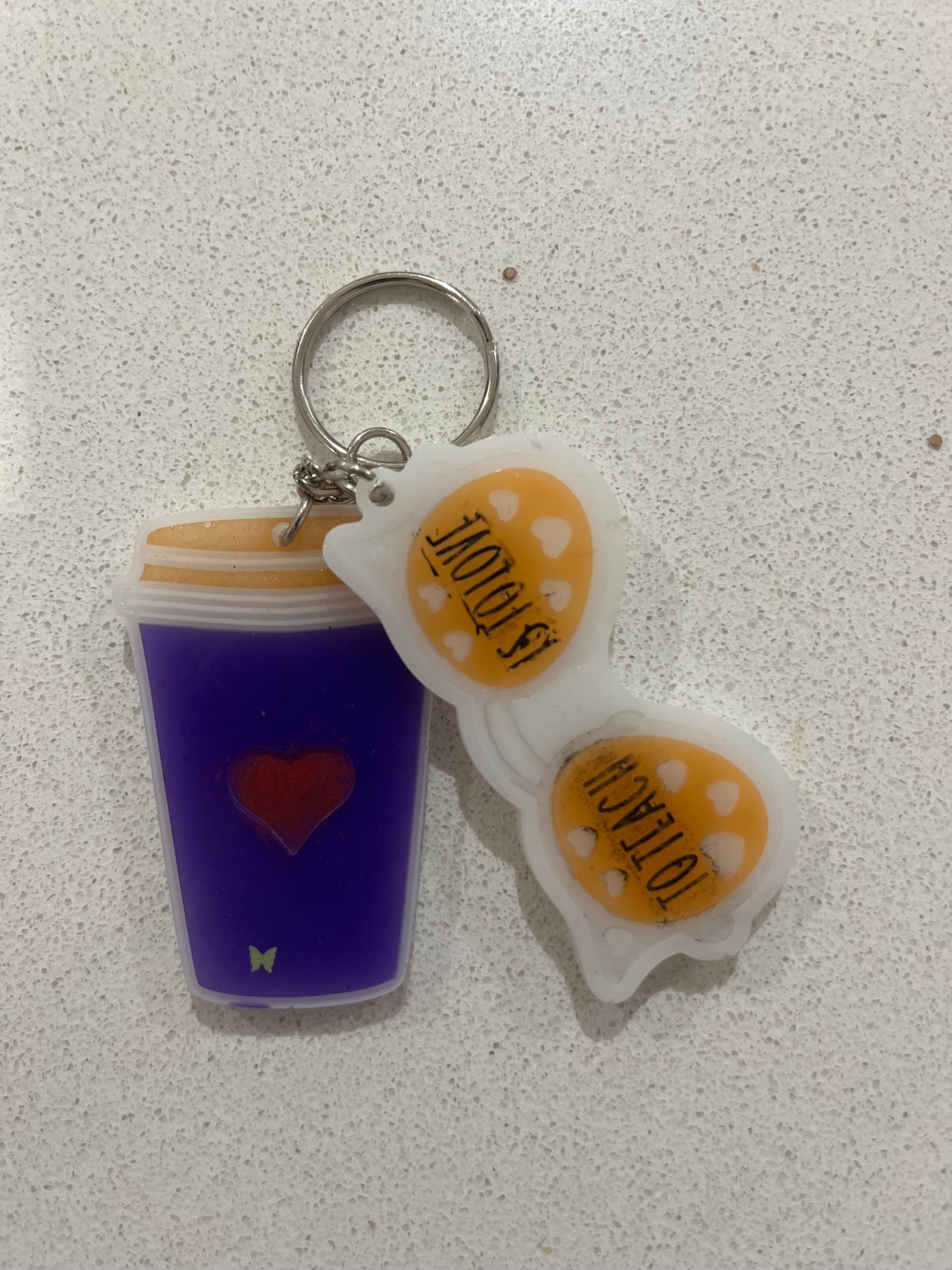 Personalised Handmade Teacher Thank You key rings